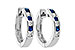 A046-48380: EARRINGS .29 SAPP .50 TGW