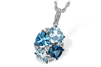 A234-64735: NECK 2.60 BLUE TOPAZ 2.70 TGW