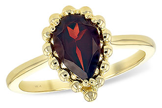 A234-67535: LDS GARNET RING 1.38 CT