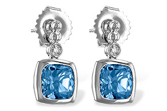 A234-68399: EARR 1.76 BLUE TOPAZ 1.80 TGW
