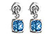 A234-68399: EARR 1.76 BLUE TOPAZ 1.80 TGW