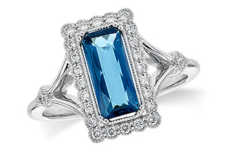 A235-60262: LDS RG 1.58 LONDON BLUE TOPAZ 1.75 TGW