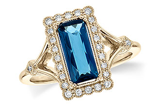 A235-60262: LDS RG 1.58 LONDON BLUE TOPAZ 1.75 TGW