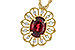 A319-21180: NECK .80 GARNET .92 TGW (7x5MM GAR)