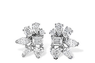 A319-24780: EARRINGS .90 TW FANCY CUT DIAS