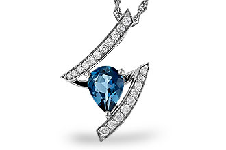 A320-10217: NECK 1.04 LONDON BLUE TOPAZ 1.23 TGW (8x6MM)