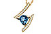 A320-10217: NECK 1.04 LONDON BLUE TOPAZ 1.23 TGW (8x6MM)