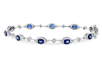 A320-10262: BRACELET 2.31 SAPPHIRE 2.50 TGW (7")