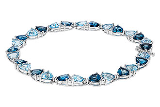 A320-11153: BRACELET 12.20 BLUE TOPAZ 12.50 TGW (7")