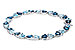 A320-11153: BRACELET 12.20 BLUE TOPAZ 12.50 TGW (7")