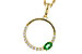 A320-12026: NECKLACE .19 EMERALD .34 TGW