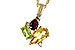 A320-12035: NECKLACE .79 SEMI PREC (CIT,PER,GAR) .82 TGW
