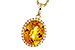 A320-12062: NECKLACE 3.85 CITRINE 4.07 TGW (12x10MM OV)