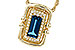 A321-00226: NECK .84 LONDON BLUE TOPAZ .96 TGW (8x4MM LBT)