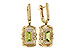 A321-00235: EARRINGS .71 TW PERIDOT .88 TGW (6x3MM PER)
