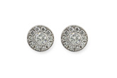 B045-62962: EARRINGS 1 CT TW