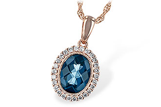 B234-64744: NECK 1.28 LONDON BLUE TOPAZ 1.41 TGW