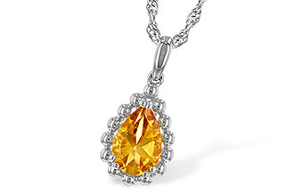 B234-67526: NECKLACE 1.06 CT CITRINE