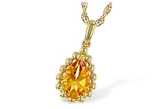 B234-67526: NECKLACE 1.06 CT CITRINE