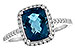 B234-72080: LDS RG 2.42 LONDON BLUE TOPAZ 2.62 TGW