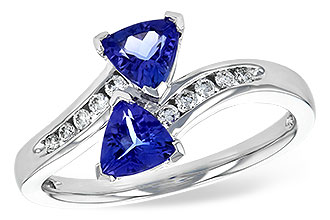 B235-54817: LDS RG .77 TW TANZANITE .90 TGW