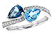 B235-61144: LDS RG 1.52 BLUE TOPAZ 1.66 TGW