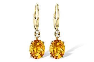 B235-62917: EARR 3.20 TW CITRINE 3.25 TGW (9x7MM CIT)