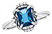 B318-30217: LDS RG 1.70 LONDON BLUE TOPAZ 1.76 TGW