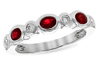 B318-30271: LDS WED RG .55 RUBY .68 TGW