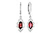 B318-34817: EARR 1.10 TW GARNET 1.25 TGW