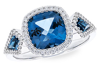 B319-21126: LDS RG 2.46 TW LONDON BLUE TOPAZ 2.72 TGW