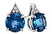 B319-22944: EARR 1.88 TW LONDON BLUE TOPAZ 1.90 TGW (6MM RD)