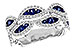 B319-26626: LDS WED RG .81 TW SAPP 1.22 TGW