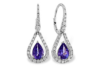 B320-10226: EARR 1.48 TW TANZANITE 1.98 TGW (7x5 PEAR)