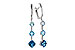 B320-10253: EARRINGS 2.41 TW BLUE TOPAZ 2.45 TGW
