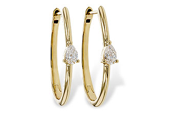 B320-11135: EARRINGS .45 TW PEAR DIAMONDS