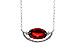 B320-11153: NECKLACE 1.94 GARNET 2.08 TGW (10x6MM GAR / 18")