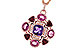 B320-12008: NECKLACE 2.76 SEMI-PREC (AM,GT,PT) 2.82 TGW
