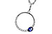 B320-12017: NECKLACE .28 SAPPHIRE .43 TGW
