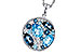 B320-12944: NECKLACE 2.31 TW BLUE TOPAZ 2.48 TGW