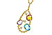 B320-12953: NECKLACE 3.04 TW SEMI-PREC 3.14 TGW (BT,AMY,CIT)