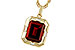 B320-12971: NECKLACE 3.65 GARNET 3.82 TGW (10x8MM GAR)