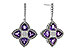 B320-13826: EARRINGS 1.41 AMETHYST 1.50 TGW