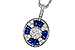 B320-15717: NECKLACE .56 TW SAPPHIRE .80 TGW