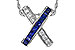 B320-17489: NECKLACE .60 TW SAPPHIRE .77 TGW