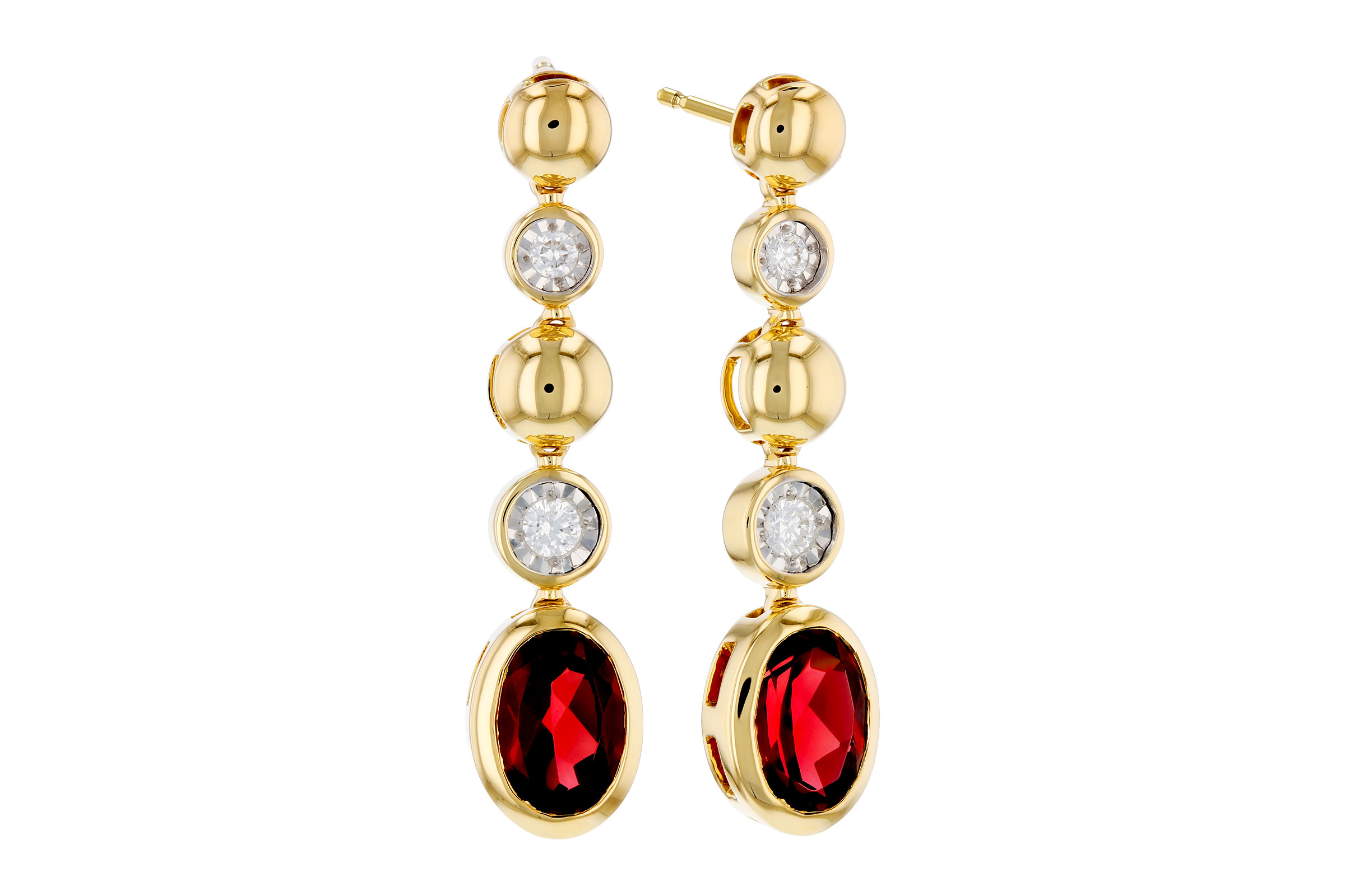B321-01162: EARRINGS 1.76 TW GARNET 1.86 TGW