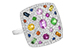 C045-59362: LDS DIA & COLOR RG .38 DIA 1.37 TGW
