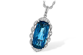 C235-55644: NECK 6.70 LONDON BLUE TOPAZ 6.81 TGW