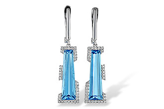 C235-55717: EARR 6.12 TW BLUE TOPAZ 6.33 TGW