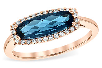 C235-59353: LDS RG 1.79 LONDON BLUE TOPAZ 1.90 TGW